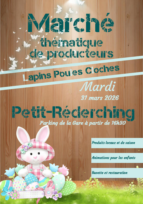 Affiche marché thématique Petit-Réderching 2026