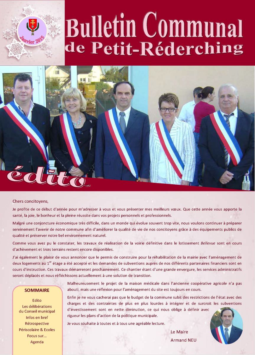 Bulletin municipal Janvier 2015 Image de Bulletin municipal Janvier 2015
