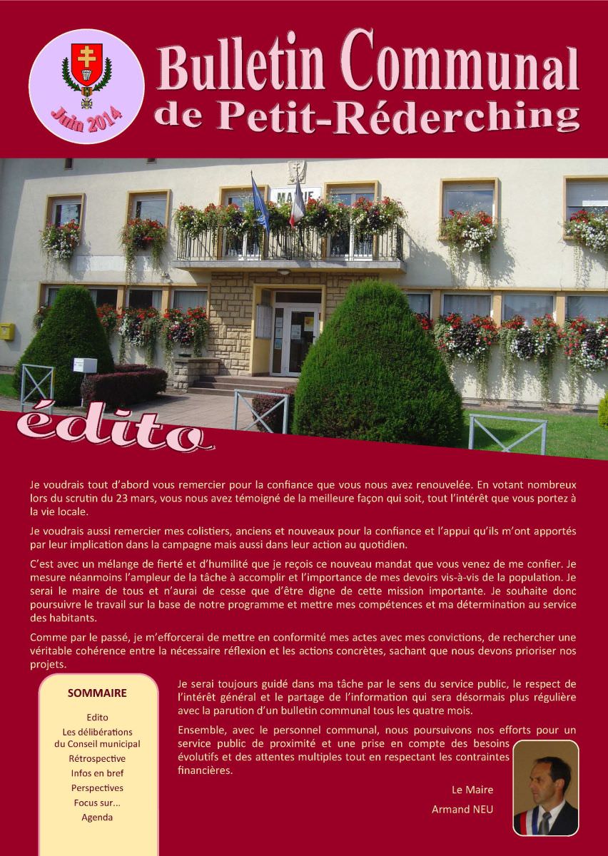 Bulletin municipal Juin 2014 Image de Bulletin municipal Juin 2014