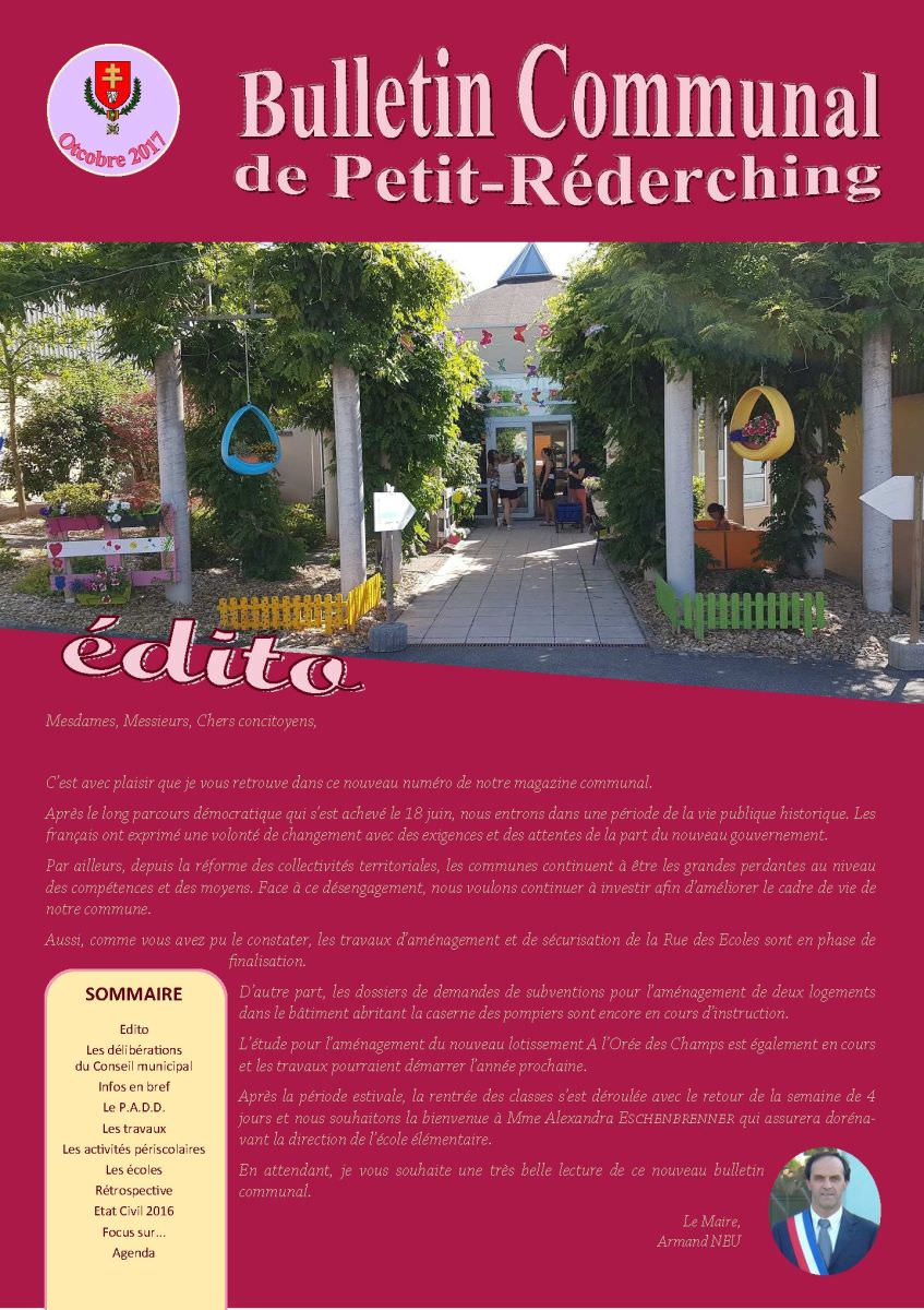 Bulletin municipal Octobre 2017 Image de Bulletin municipal Octobre 2017
